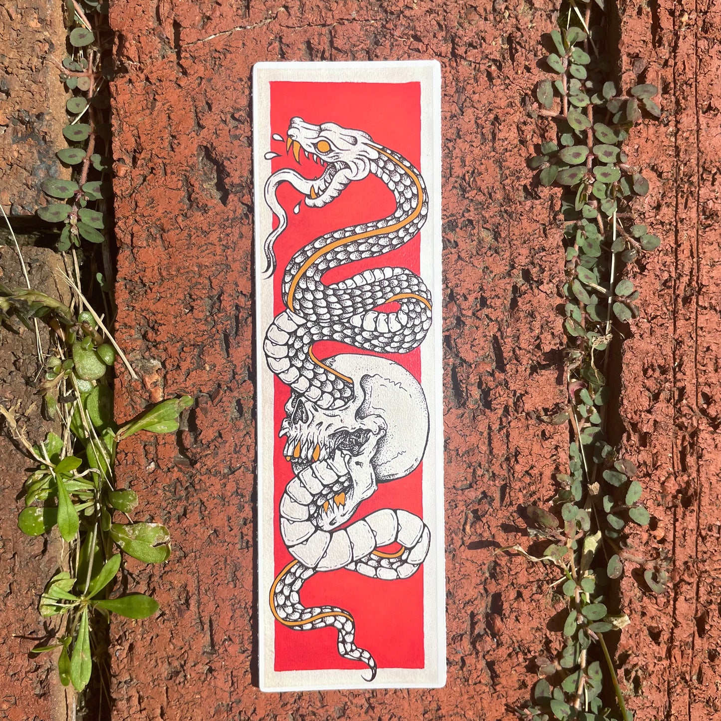 Snake Skull Vinyl Sticker