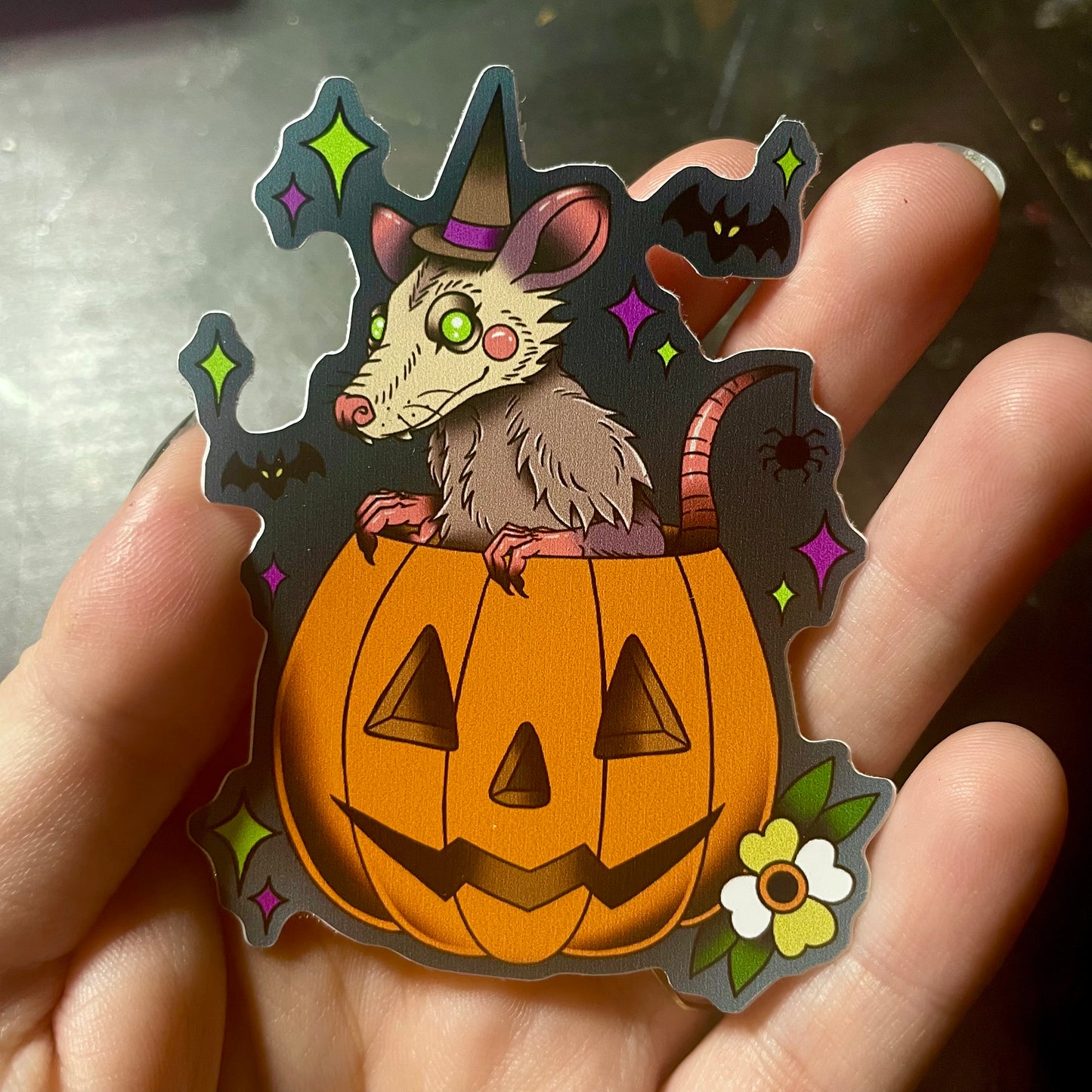 Pumpkin Possum Sticker