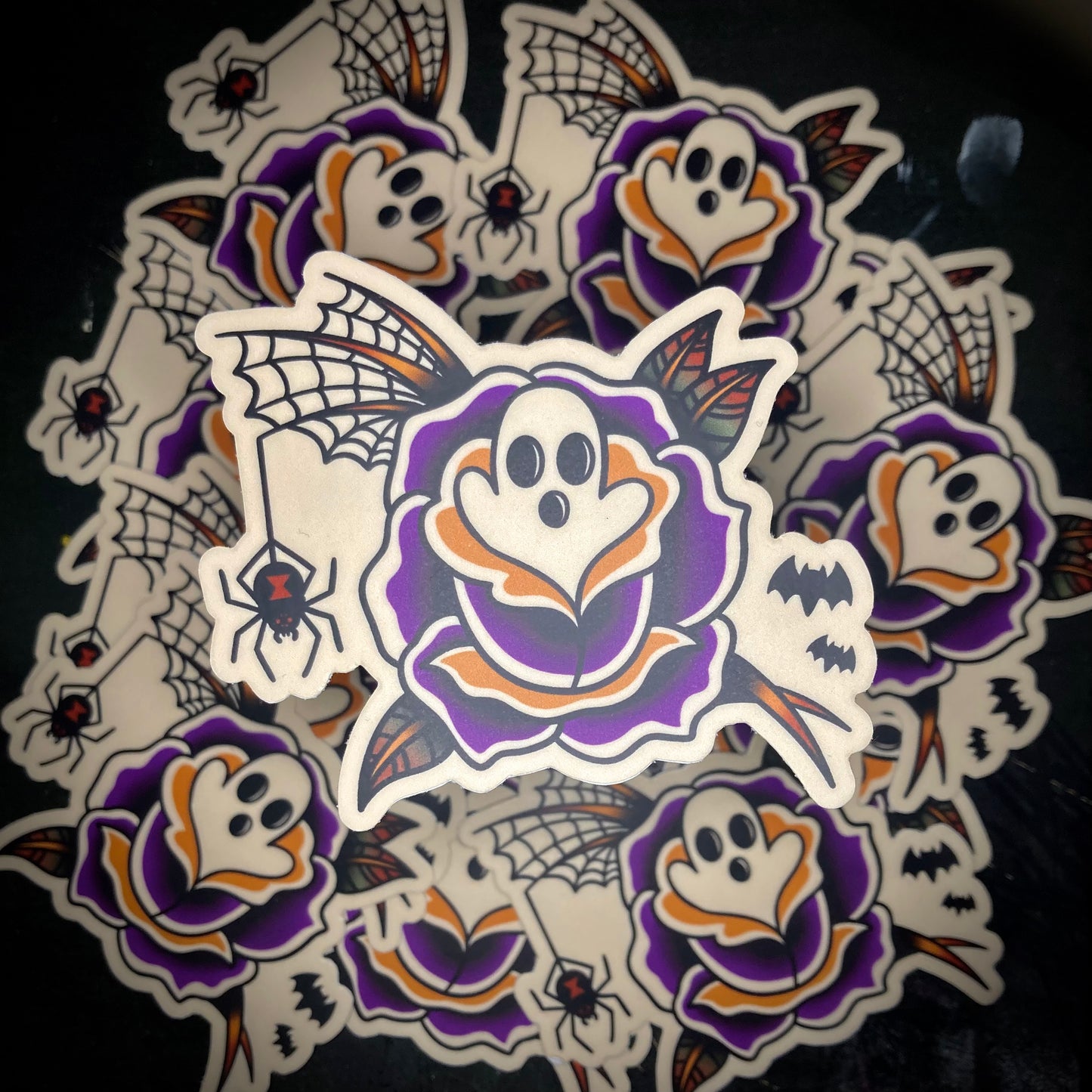 Spooky Rose Sticker