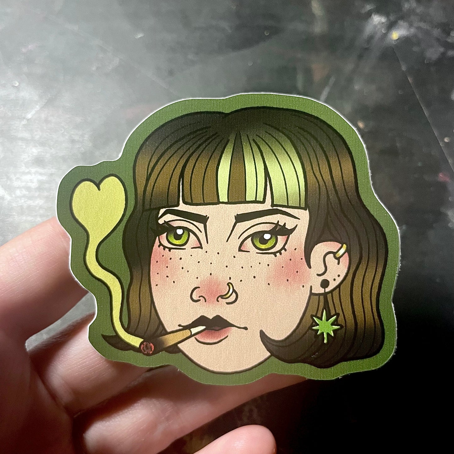 High Girl Sticker