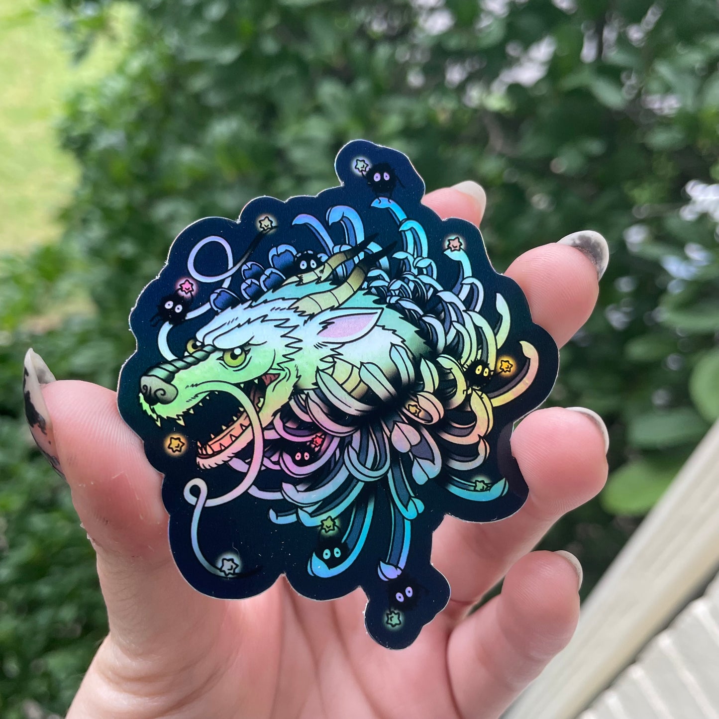 Holographic Spirited Away Sticker