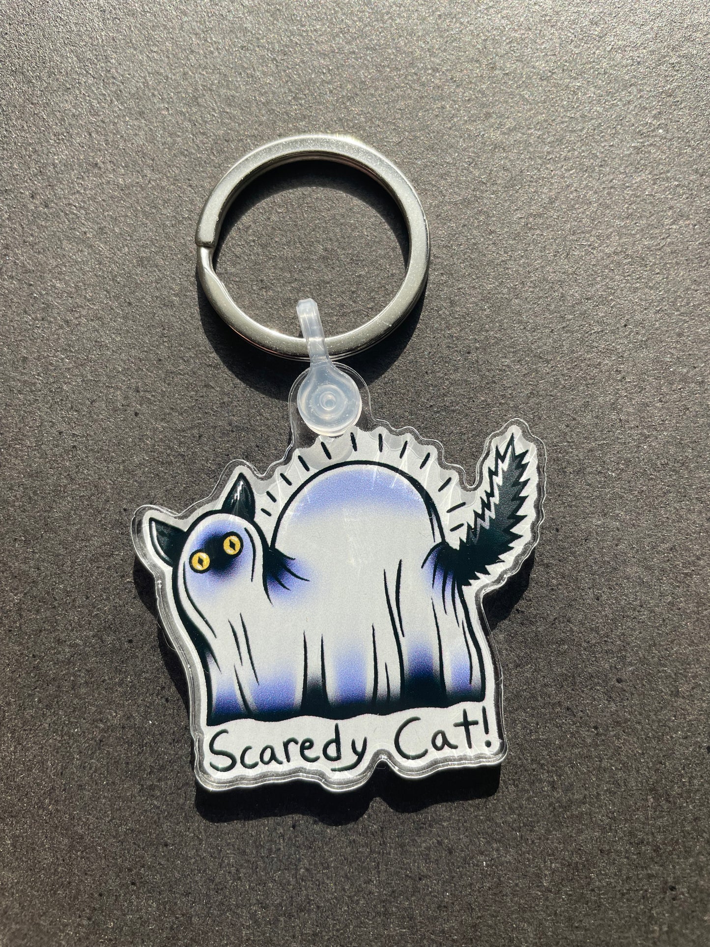 Scardy Cat Keychain