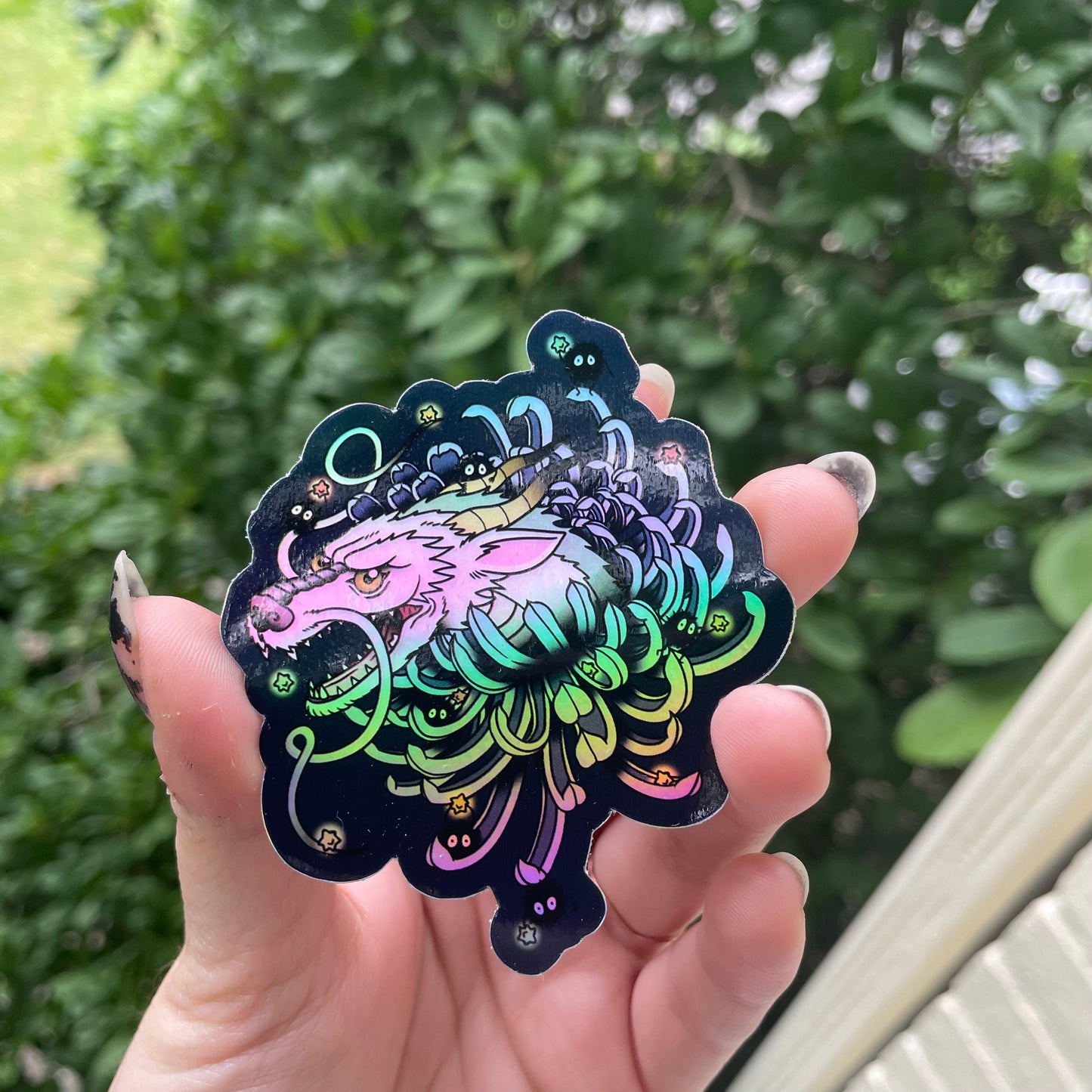 Holographic Spirited Away Sticker