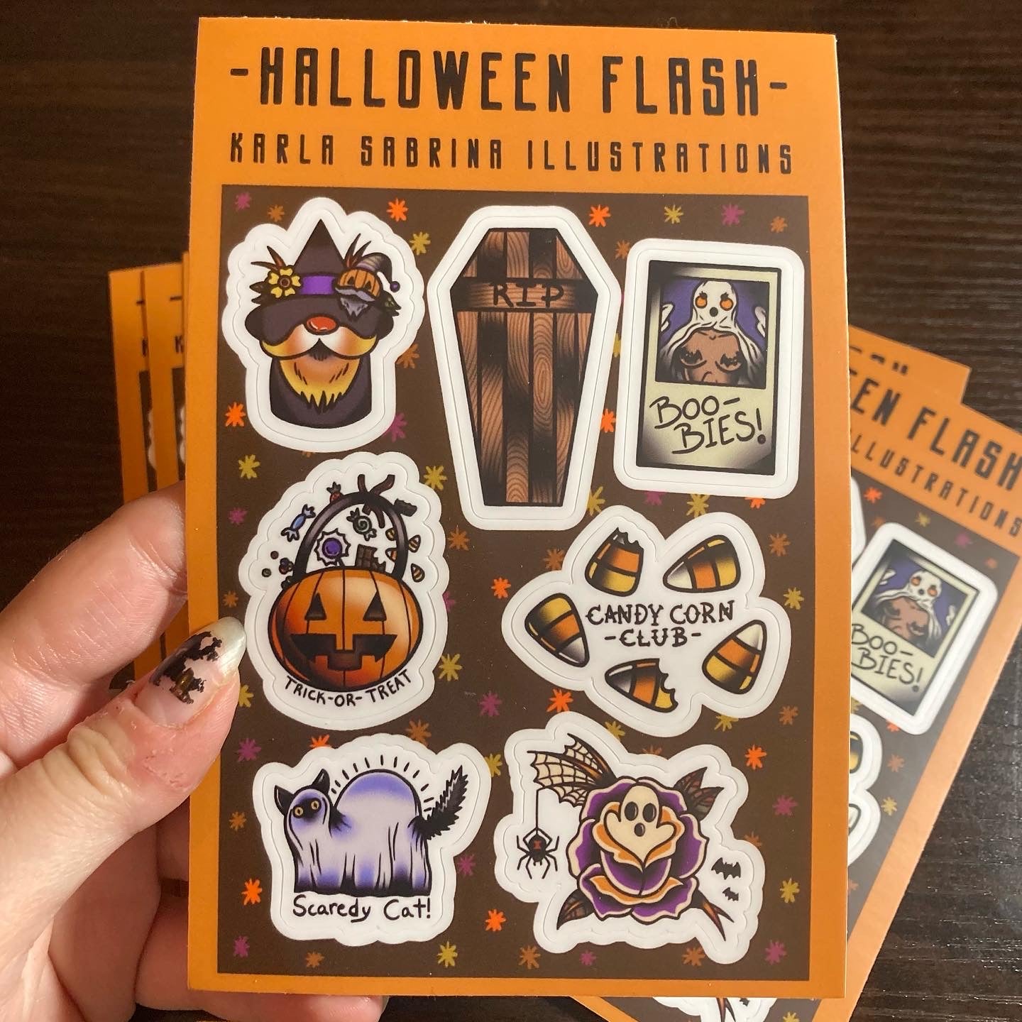 Halloween Flash Sticker Sheet
