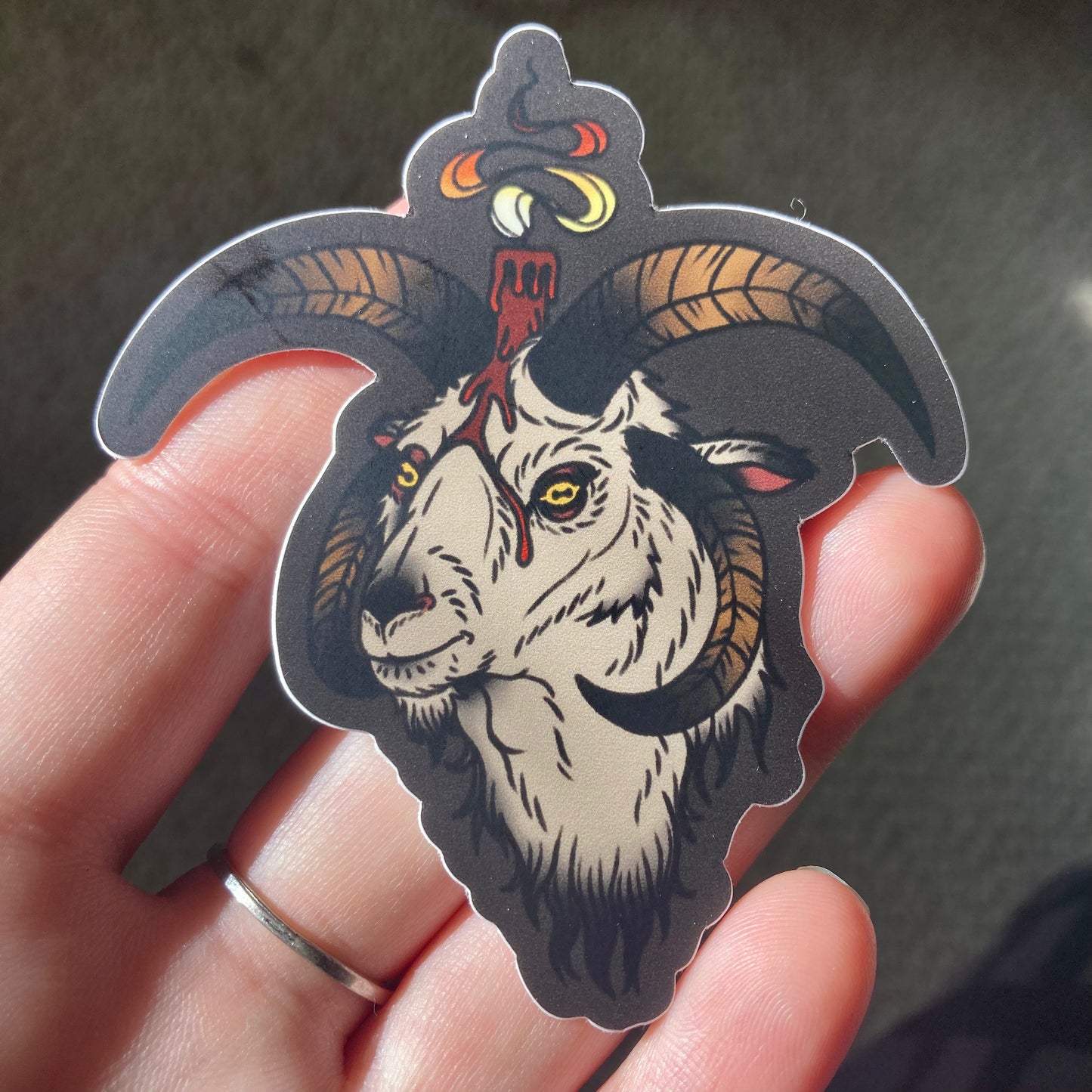 Goat Hand with Candle Sticker