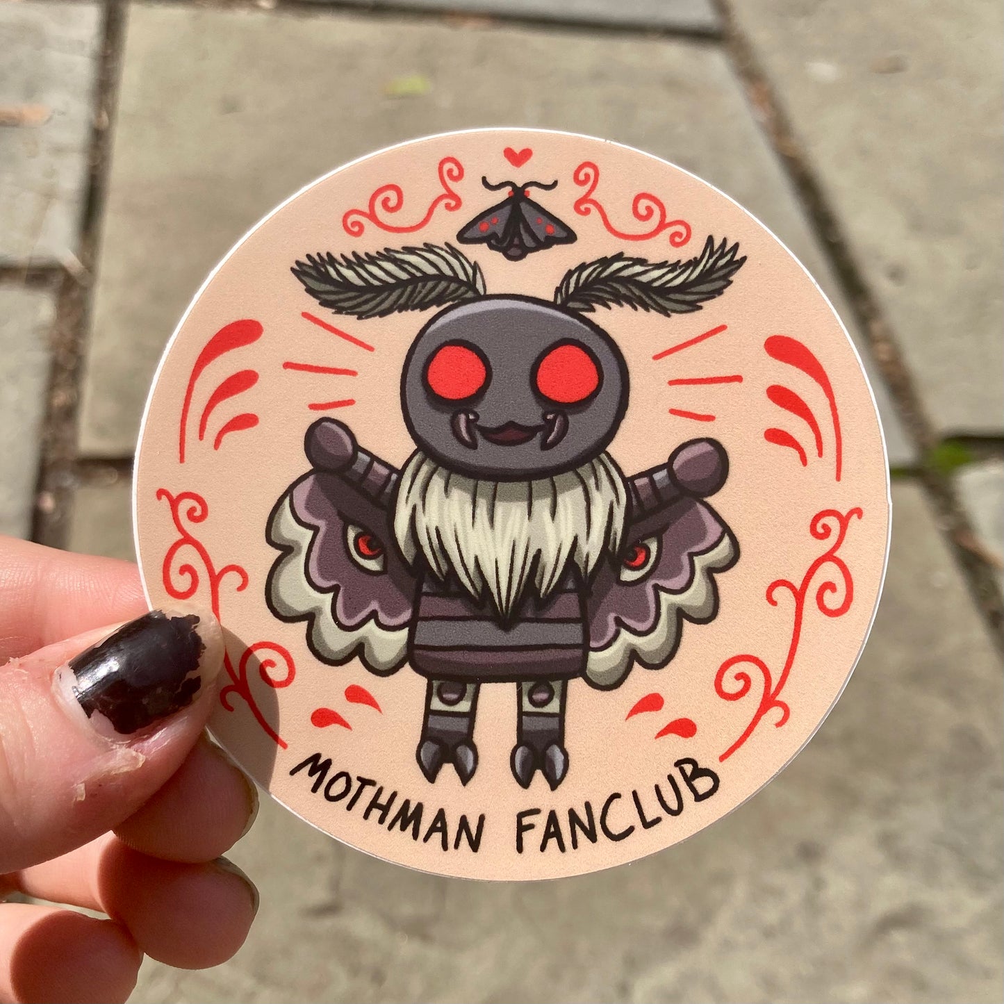 Mothman Fanclub Sticker
