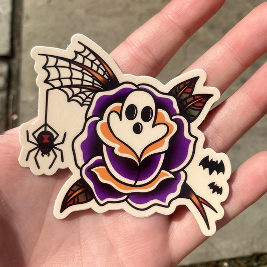 Spooky Rose Sticker