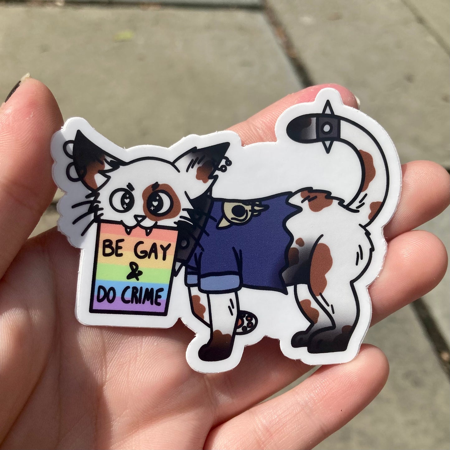 Be Gay & Do Crime Sticker
